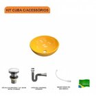 Kit Cuba R35 Com Válvula Click 1 Polegada E Meia E Sifão Crom