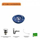 Kit Cuba R35 Com Válvula Click 1 Polegada G E Sifão Cromado E