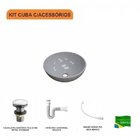 Kit Cuba R35 Com Válvula Click 1 Polegada G E Sifão Pvc E Fle