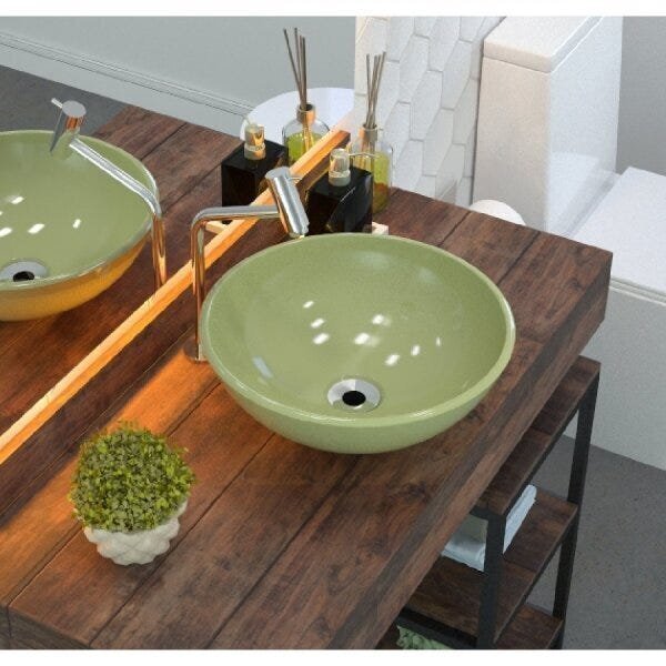 Kit Cuba R35 Com Válvula Metal 1 Polegada Compace Verde Acqua