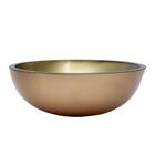 Kit Cuba Redonda 30cm Dourada Torneira Link Válvula Click