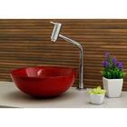 Kit Cuba Redonda 35cm Torneira Link Válvula Click Vermelho