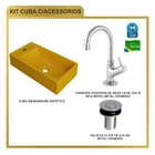 Kit Cuba Rl545 Roma Com Torneira 1198 E Válvula Botão Amarelo