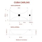 Kit Cuba Rl545 Roma Com Torneira 1198 E Válvula Botão Amarelo