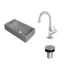 Kit Cuba Rl545 Roma Com Torneira 1198 E Válvula Botão Cinza