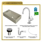 Kit Cuba Rl545 Roma Com Torneira 1198 E Válvula Botão Com Sif