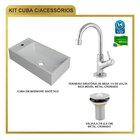 Kit Cuba Rl545 Roma Com Torneira 1198 E Válvula Metal Branca