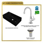 Kit Cuba Rl545 Roma Com Torneira 1198 E Válvula Metal Preto