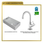 Kit Cuba Rl545 Roma Com Torneira 1198 Metal Branca