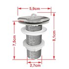 Kit Cuba Rl545 Roma Com Torneira C50 E Válvula Abs Com Sifão