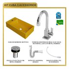 Kit Cuba Rl545 Roma Com Torneira Luxo E Válvula Botão Com Sif