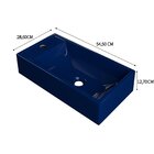 Kit Cuba Rl545 Roma Com Torneira Luxo E Válvula Metal Azul Es