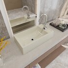 Kit Cuba Rl545 Roma Com Torneira Luxo E Válvula Metal Bege