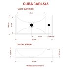 Kit Cuba Rl545 Roma Com Torneira Luxo E Válvula Metal Cinza