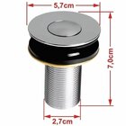 Kit Cuba Rl545 Roma Com Válvula Botão Azul Escuro