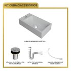 Kit Cuba Rl545 Roma Com Válvula Botão E Sifão Com Flexível Br