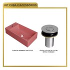 Kit Cuba Rl545 Roma Com Válvula Botão Rosa