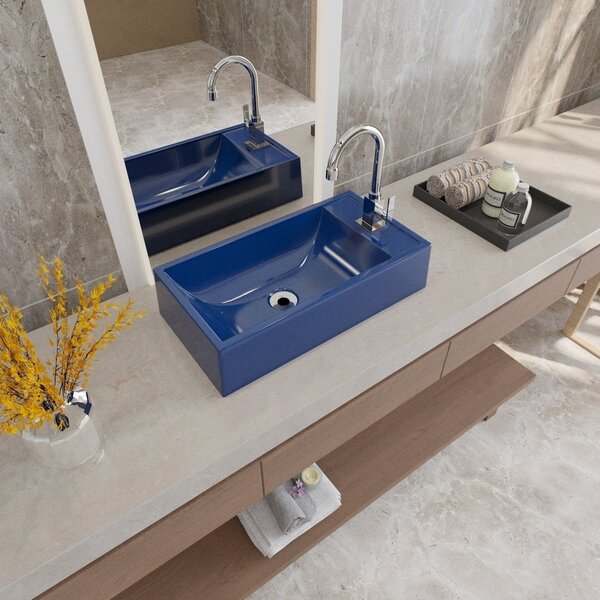 Kit Cuba Rl545 Roma Com Válvula Metal Azul Escuro