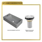 Kit Cuba Rl545 Roma Com Válvula Metal Cinza