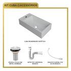 Kit Cuba Rl545 Roma Com Válvula Metal E Sifão Com Flexível Br