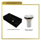 Kit Cuba Rl545 Roma Com Válvula Metal Preto