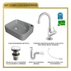 Kit Cuba Ro36 Cross Com Torneira 1198 E Válvula Click Com Sif