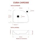 Kit Cuba Ro36 Cross Com Torneira 1198 E Válvula Metal Bege