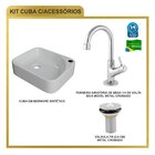 Kit Cuba Ro36 Cross Com Torneira 1198 E Válvula Metal Branca