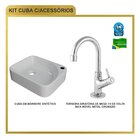Kit Cuba Ro36 Cross Com Torneira 1198 Metal Branca