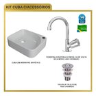 Kit Cuba Ro36 Cross Com Torneira C50 E Válvula Abs Branca