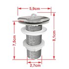 Kit Cuba Ro36 Cross Com Torneira C50 E Válvula Abs Com Sifão