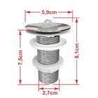 Kit Cuba Ro36 Cross Com Torneira C50 E Válvula Abs Com Sifão