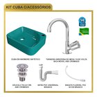 Kit Cuba Ro36 Cross Com Torneira C50 E Válvula Abs Com Sifão
