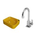 Kit Cuba Ro36 Cross Com Torneira Luxo Amarelo