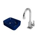 Kit Cuba Ro36 Cross Com Torneira Luxo Azul Escuro