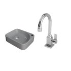 Kit Cuba Ro36 Cross Com Torneira Luxo Cinza