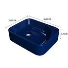 Kit Cuba Ro36 Cross Com Torneira Luxo E Válvula Botão Azul Es