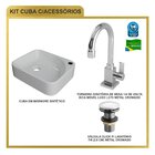 Kit Cuba Ro36 Cross Com Torneira Luxo E Válvula Click Branca