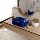 Kit Cuba Ro36 Cross Com Torneira Luxo E Válvula Metal Azul Es