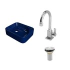 Kit Cuba Ro36 Cross Com Torneira Luxo E Válvula Metal Azul Es