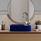 Kit Cuba Ro36 Cross Com Torneira Luxo E Válvula Metal Azul Es