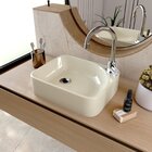 Kit Cuba Ro36 Cross Com Torneira Luxo E Válvula Metal Bege