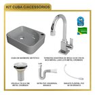 Kit Cuba Ro36 Cross Com Torneira Luxo E Válvula Metal Com Sif