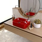 Kit Cuba Ro36 Cross Com Torneira Luxo Vermelho