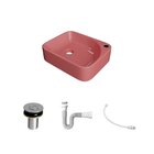 Kit Cuba Ro36 Cross Com Válvula Botão E Sifão Com Flexível Ro