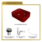 Kit Cuba Ro36 Cross Com Válvula Botão E Sifão Com Flexível Ve