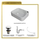 Kit Cuba Ro36 Cross Com Válvula Click E Sifão E Flexível Bran