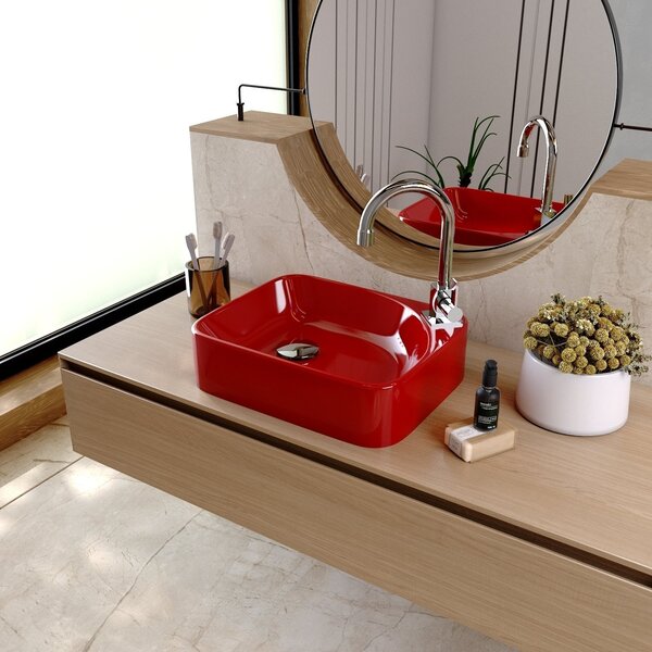 Kit Cuba Ro36 Cross Com Válvula Click E Sifão E Flexível Verm