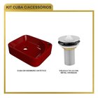Kit Cuba Ro36 Cross Com Válvula Metal Vermelho