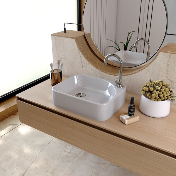 Kit Cuba Ro36 Roma Com Torneira 1198 E Válvula Botão Cinza